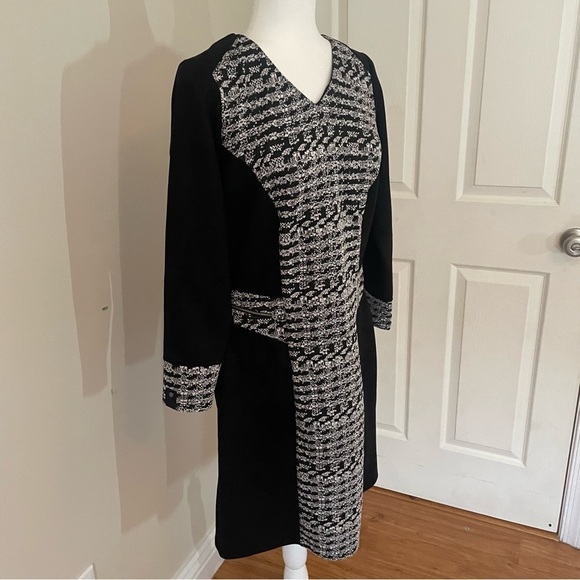 Impulsion Dress, white & black, Size 42 EU (10 US) CREATION FRANCAIS - Picture 6 of 12